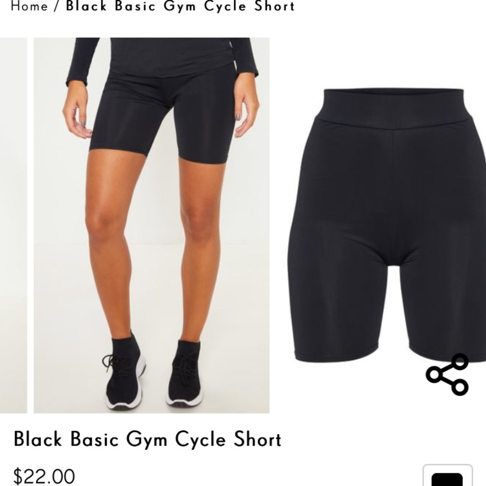 Black cycle shorts